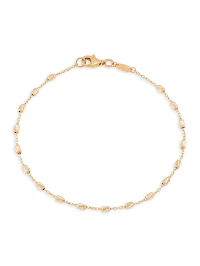 Saks Fifth Avenue Women's 14k Yellow Gold Station Bracelet In Gray