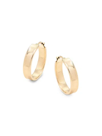 Saks Fifth Avenue Women's 14k Yellow Gold Textured Earrings