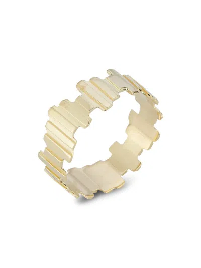 Saks Fifth Avenue Women's 14k Yellow Gold Thick Ribbed Ring