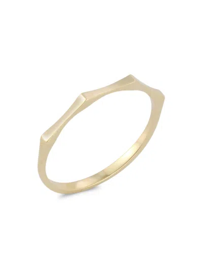 Saks Fifth Avenue Women's 14k Yellow Gold Thin Geometric Band Ring