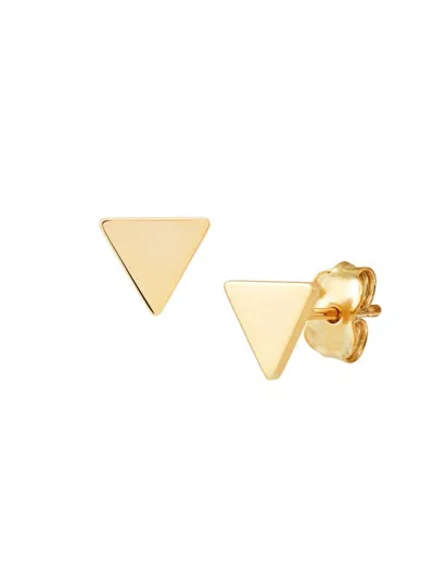 Saks Fifth Avenue Women's 14k Yellow Gold Triangle Stud Earrings