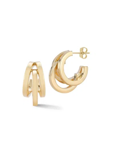 Saks Fifth Avenue Women's 14k Yellow Gold Triple Hoop Earrings