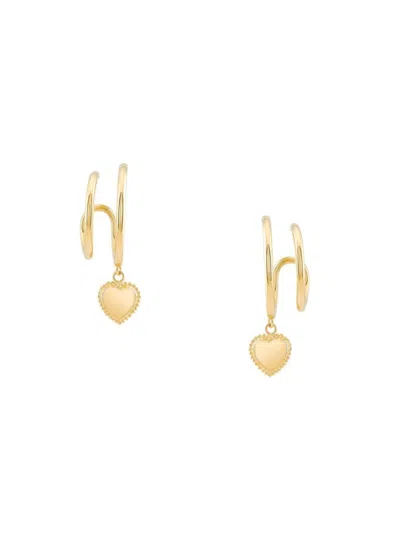 Saks Fifth Avenue Women's 14k Yellow Gold Tube Drop Earrings