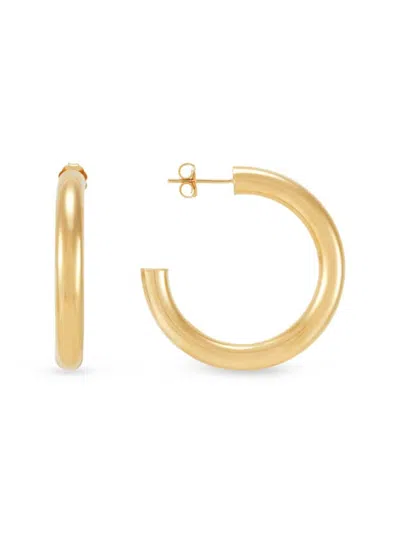 Saks Fifth Avenue Women's 14k Yellow Gold Tube Hoop Earrings