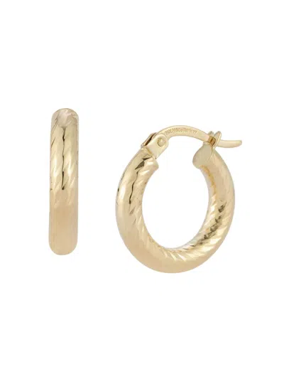Saks Fifth Avenue Women's 14k Yellow Gold Tube Twist Huggie Earrings