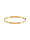 Saks Fifth Avenue Women's 14k Yellow Gold Tubing Hinge Bangle In Gold