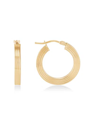 Saks Fifth Avenue Women's 14k Yellow Gold Tubing Oval Hoop Earrings