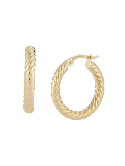 Saks Fifth Avenue Women's 14k Yellow Gold Twist Hoop Earrings