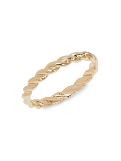 Saks Fifth Avenue Women's 14k Yellow Gold Twist Rope Ring