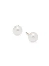 Saks Fifth Avenue Women's 14kt Yellow Gold & 6-6.5mm Akoya Pearl Stud Earrings