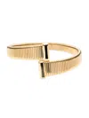 Saks Fifth Avenue Women's 18k Goldplated Silver Tubogas Bangle Bracelet In Silver