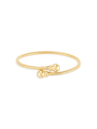 Saks Fifth Avenue Women's 18k Goldplated Sterling Silver Bangle Bracelet