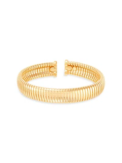 Saks Fifth Avenue Women's 18k Goldplated Sterling Silver Cuff Bracelet