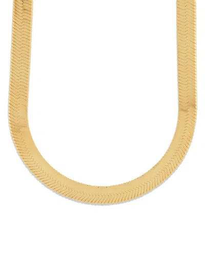 Saks Fifth Avenue Women's 18k Goldplated Sterling Silver Herringbone Necklace