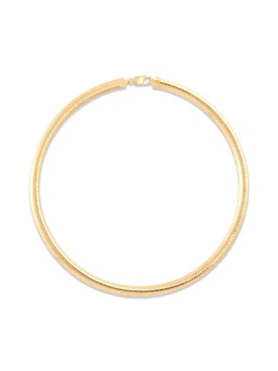 Saks Fifth Avenue Women's 18k Goldplated Sterling Silver Omega Chain Necklace