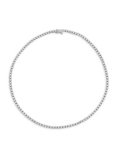 Saks Fifth Avenue Women's 18k White Gold & 3.75 Tcw Diamond Necklace