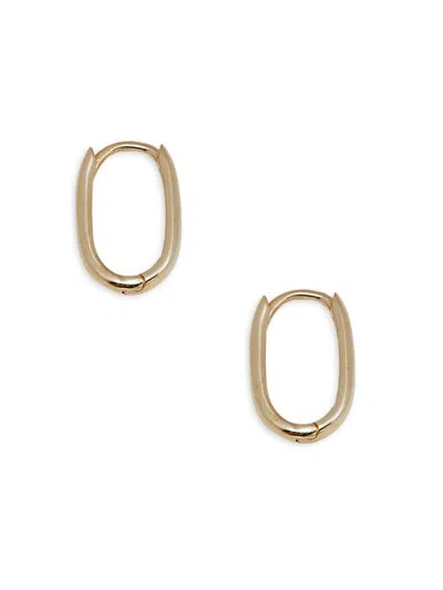 Saks Fifth Avenue Women's 18k Yellow Gold Huggie Earrings