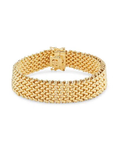 Saks Fifth Avenue Women's 18k Yellow Gold Mesh Bracelet