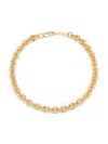 SAKS FIFTH AVENUE WOMEN'S 22K YELLOW GOLD STERLING SILVER CABLE CHAIN BRACELET
