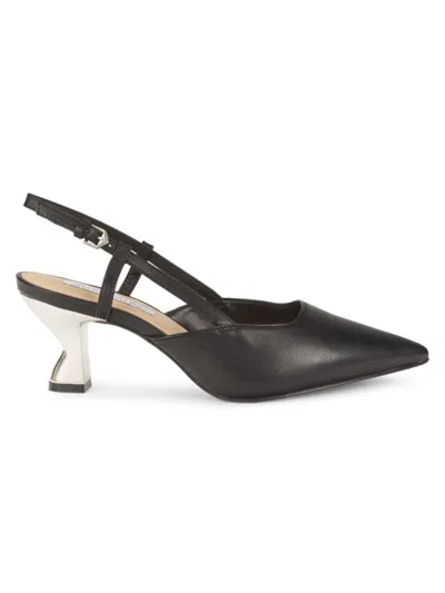 Saks Fifth Avenue Women's 63mm Leather Slingback Pumps