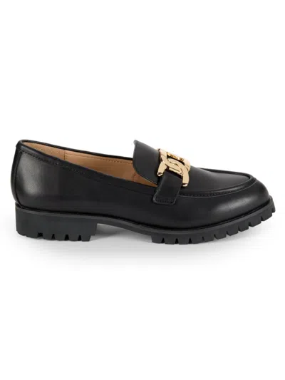 Saks Fifth Avenue Women's Addy Leather Loafers In Black