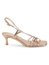 Saks Fifth Avenue Women's Aurora Leather Strappy Knot Sandals In Black
