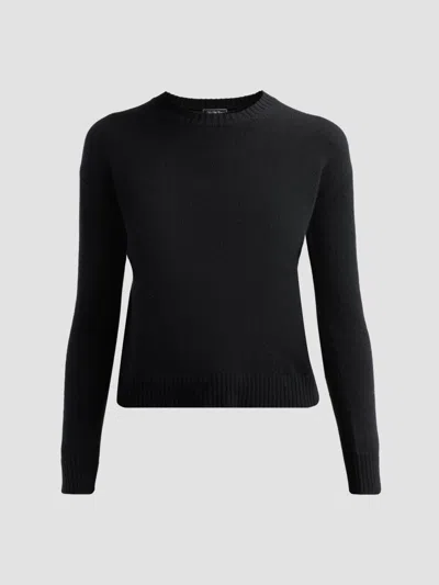 Saks Fifth Avenue Women's Basic Cashmere Easy Crewneck Sweater In Black