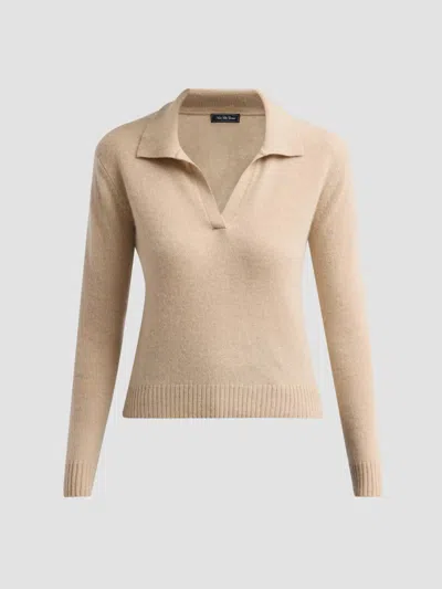 Saks Fifth Avenue Women's Basic Cashmere Polo Sweater In Neutral
