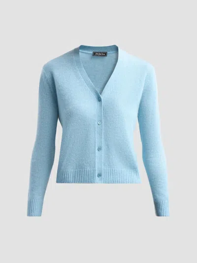 Saks Fifth Avenue Women's Basic V-neck Cashmere Cardigan In Blue