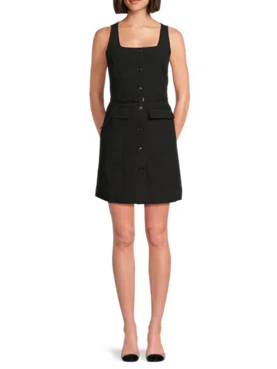 Saks Fifth Avenue Women's Belted Mini A-line Shirtdress