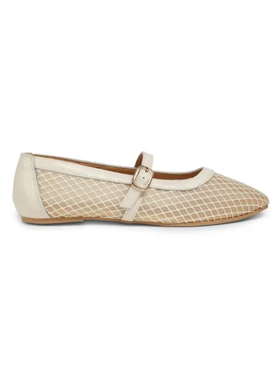 Saks Fifth Avenue Women's Brynn Leather & Mesh Flats