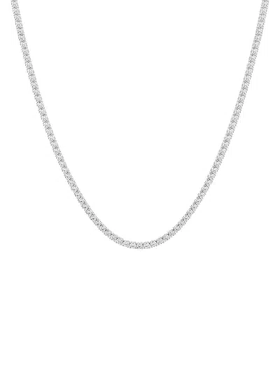 Saks Fifth Avenue Women's Build Your Own Collection 14k Gold & Lab Grown Diamond Tennis Necklace In White Gold