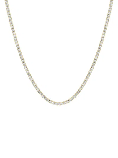 Saks Fifth Avenue Women's Build Your Own Collection 14k Gold & Lab Grown Diamond Tennis Necklace In Yellow Gold