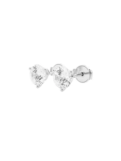 Saks Fifth Avenue Women's Build Your Own Collection 14k Gold & Lab Grown Round Diamond Martini Stud Earrings In White Gold