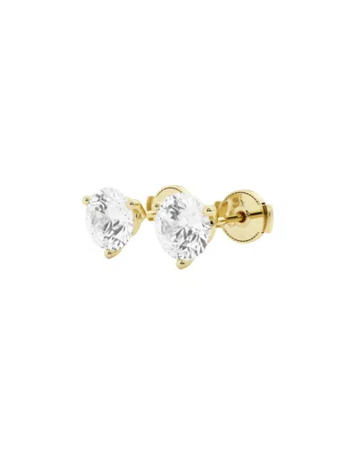 Saks Fifth Avenue Women's Build Your Own Collection 14k Gold & Lab Grown Round Diamond Martini Stud Earrings In Yellow Gold