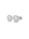 Saks Fifth Avenue Women's Build Your Own Collection 14k Gold & Natural Round Diamond Halo Stud Earrings In White Gold