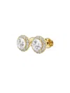 Saks Fifth Avenue Women's Build Your Own Collection 14k Gold & Natural Round Diamond Halo Stud Earrings In Yellow Gold