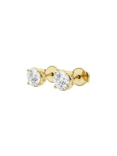 Saks Fifth Avenue Women's Build Your Own Collection 14k Gold & Natural Round Diamond Stud Earrings In Yellow Gold
