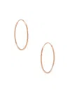 Saks Fifth Avenue Women's Build Your Own Collection 14k Gold Endless Hoop Earrings In Rose Gold