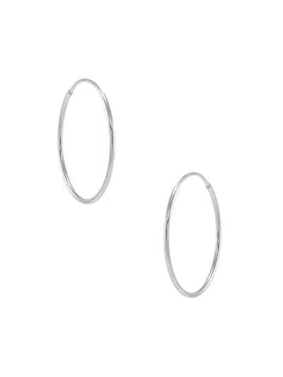 Saks Fifth Avenue Women's Build Your Own Collection 14k Gold Endless Hoop Earrings In White Gold