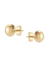 Saks Fifth Avenue Women's Build Your Own Collection 14k Gold Flat Ball Button Stud Earrings In Yellow Gold