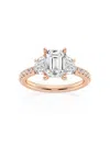 Saks Fifth Avenue Women's Build Your Own Collection 14k Rose Gold & Lab Grown Diamond Engagement Ring In 2.75 Tcw