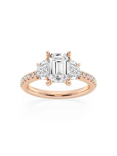 Saks Fifth Avenue Women's Build Your Own Collection 14k Rose Gold & Lab Grown Diamond Engagement Ring In 2.75 Tcw