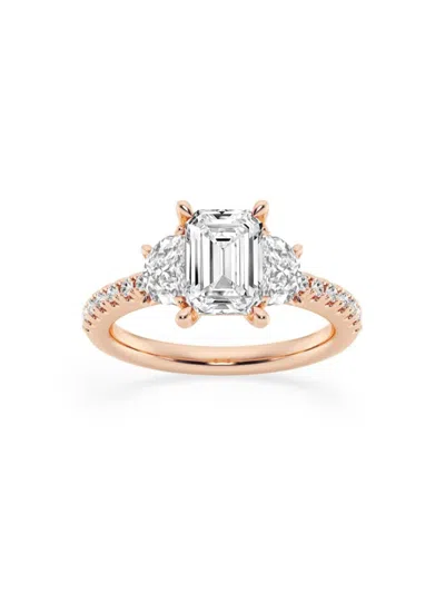 SAKS FIFTH AVENUE WOMEN'S BUILD YOUR OWN COLLECTION 14K ROSE GOLD & LAB GROWN DIAMOND ENGAGEMENT RING