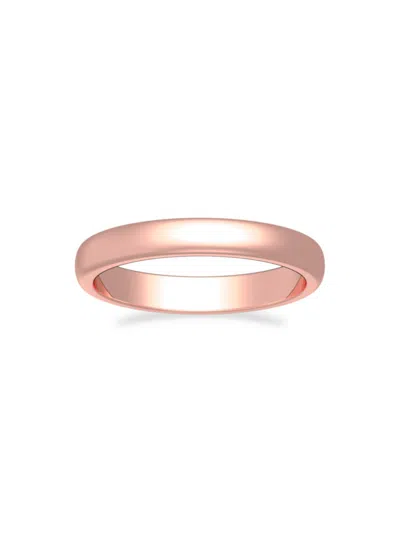 Saks Fifth Avenue Women's Build Your Own Collection 14k Rose Gold Band Ring In 3 Mm