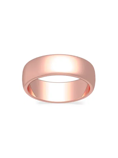 Saks Fifth Avenue Women's Build Your Own Collection 14k Rose Gold Band Ring In 6 Mm