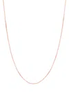 SAKS FIFTH AVENUE WOMEN'S BUILD YOUR OWN COLLECTION 14K ROSE GOLD BOX CHAIN NECKLACE