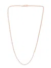 Saks Fifth Avenue Women's Build Your Own Collection 14k Rose Gold Diamond Cut Rope Chain Necklace In 1.6 Mm