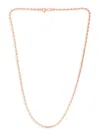 Saks Fifth Avenue Women's Build Your Own Collection 14k Rose Gold Diamond Cut Rope Chain Necklace In 2.3 Mm