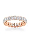 Saks Fifth Avenue Women's Build Your Own Collection 14k Rose Gold Lab Grown Diamond Channel Eternity Ring In 2 Tcw